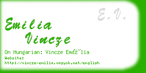 emilia vincze business card